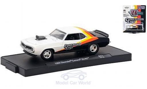 Modelauto Chevrolet Camaro SS /RS wit/zwart Competition Cams 1969 1/64 M2 Machines
