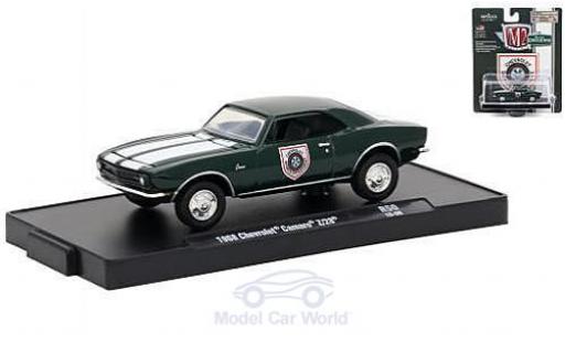 Modelauto Chevrolet Camaro Z28 Z/28 groen/wit Sports Department 1968 1/64 M2 Machines