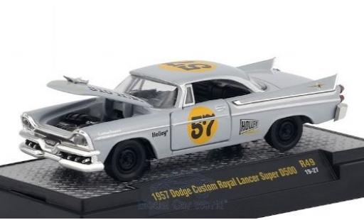 Modelauto Dodge Custom Royal Lancer Coupe Super D500 grijs/Dekor 1957 1/64 M2 Machines