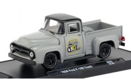 Modelauto Ford F-100 Pickup 00 grijs/zwart 1956 1/64 M2 Machines