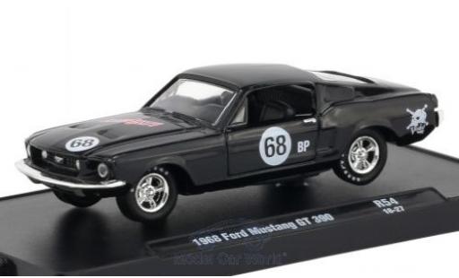 Modelauto Ford Mustang GT 390 zwart 1968 1/64 M2 Machines