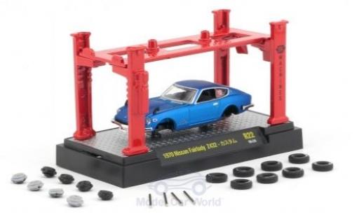 Modelauto Nissan Fairlady Z Z432 432 metallic blauw 1970 Model-Kit Bausatz inklusive 4 Ersatzr&Atilde;&curren;dern 1/64 M2 Machines