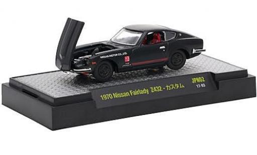Modelauto Nissan Fairlady Z Z432 432 zwart RHD 1970 1/64 M2 Machines