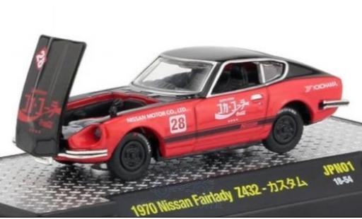 Modelauto Nissan Fairlady Z Z432 432 zwart/rood Coca Cola 1970 1/64 M2 Machines