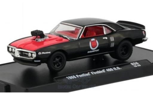 Modelauto Pontiac Firebird 1968 400 H.O. zwart/rood 1/64 M2 Machines