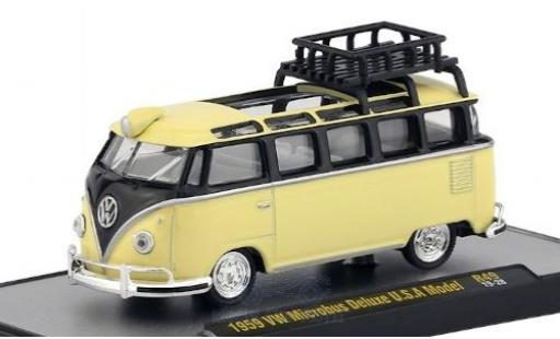 Modelauto Volkswagen T1 B Deluxe beige/zwart 1959 1/64 M2 Machines