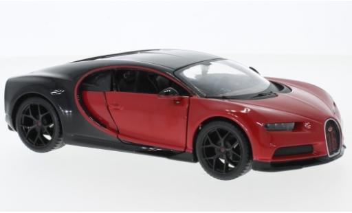 Modelauto Bugatti Chiron Sport rood/zwart 1/24 Maisto