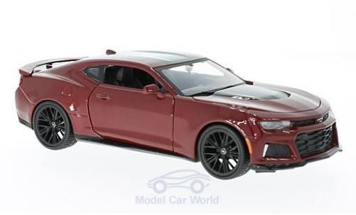 Modelauto Chevrolet Camaro ZL1 metallic rood 2017 1/24 Maisto