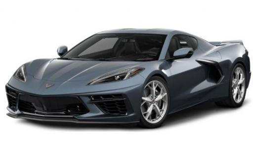 Modelauto Chevrolet Corvette Stingray C8 metallic grijs 2020 1/18 Maisto