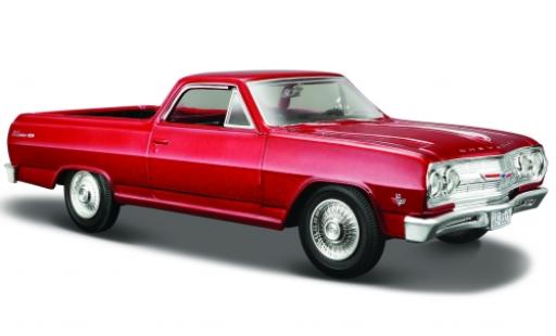 Modelauto Chevrolet El Camino pickup metallic rood 1965 1/24 Maisto