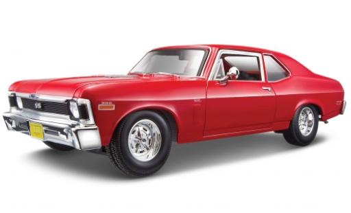 Modelauto Chevrolet Nova Coupe SS rood 1970 1/18 Maisto