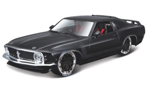 Modelauto Ford Mustang Boss 302 Tuning zwart/mat-zwart 1970 1/24 Maisto