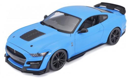 Modelauto Ford Mustang Shelby GT500 blauw 2020 1/18 Maisto