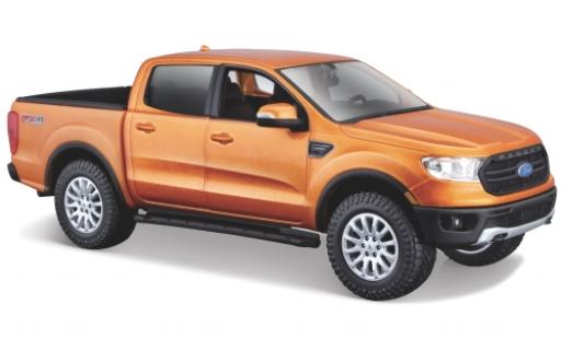 Modelauto Ford Ranger Pickup metallic oranje 2019 1/24 Maisto