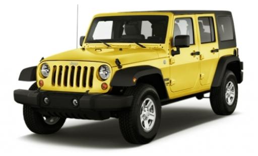 Modelauto Jeep Wrangler Limited geel 2015 1/24 Maisto
