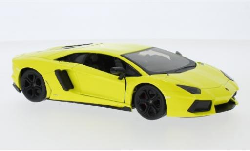 Modelauto Lamborghini Aventador LP 700-4 geel 1/24 Maisto