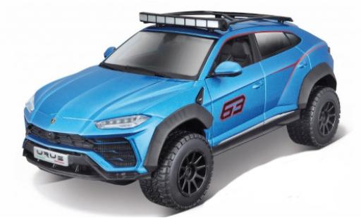 Modelauto Lamborghini Urus Base metallic blauw/Dekor No.63 1/24 Maisto