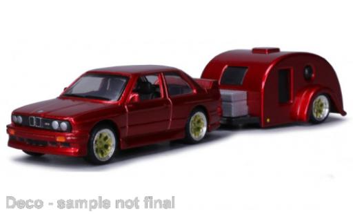 Modelauto Bmw M3 coupe (E30) metallic rood 1988 1/64 Maisto