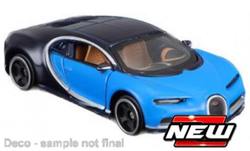 Modelauto Bugatti Chiron coupe blauw/zwart 1/64 Maisto