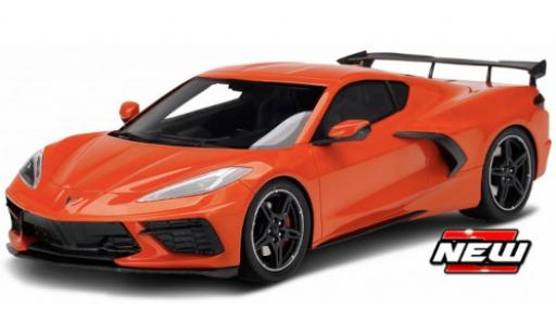 Modelauto Chevrolet Corvette Stingray (C8) oranje 2020 1/24 Maisto