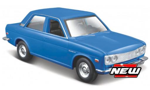 Modelauto Datsun 510 Sedan blauw 1971 1/24 Maisto