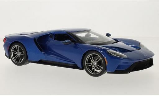 Modelauto Ford GT Berlinetta metallic blauw 2017 1/18 Maisto