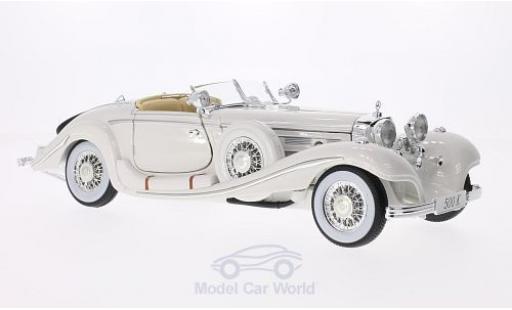 Modelauto Mercedes 500 Roadster K type Spezial- wit Maharadjah 1936 1/18 Maisto