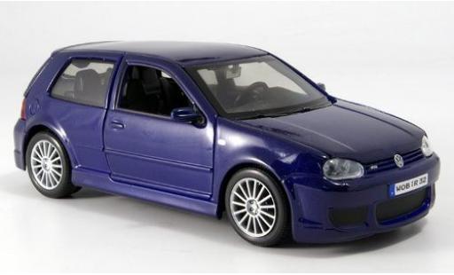 Modelauto Volkswagen Golf R32 IV blauw 2006 sans Vitrine 1/24 Maisto