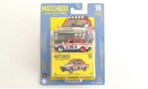 Modelauto Datsun 510 course Rally 1970 1/64 Matchbox