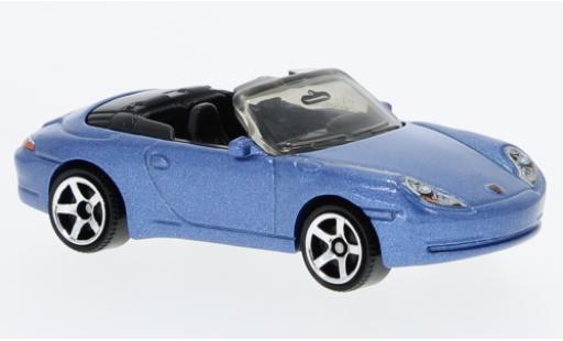 Modelauto Porsche 911 Cabriolet Carrera blauw 1/64 Matchbox