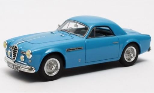 Modelauto Alfa Romeo 6C 2500 SS Supergioiello Coupe Ghia blauw RHD 1950 1/43 Matrix