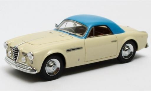 Modelauto Alfa Romeo 6C 2500 SS Supergioiello Coupe Ghia beige/blauw RHD 1950 1/43 Matrix