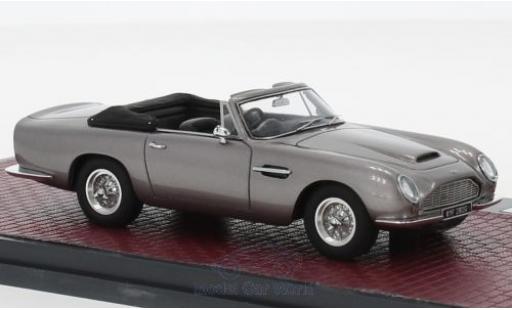 Modelauto Aston Martin DB6 volante metallic grijs RHD 1968 1/43 Matrix