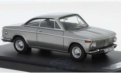 Modelauto Bmw 1600 baur -2 Coupe grijs 1967 1/43 Matrix