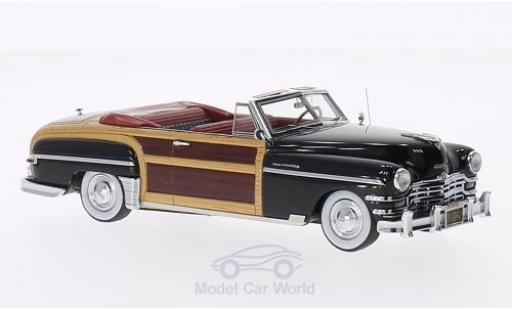 Modelauto Chrysler Town & Country Convertible Cabriolet zwart/Holzoptik 1949 1/43 Matrix