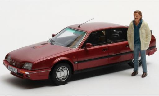 Modelauto Citroen CX Turbo 2 25 GTi 2 metallic rood 1986 Duisburg Edition avec Figur: Horst S. 1/43 Matrix