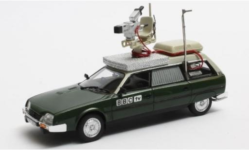 Modelauto Citroen CX Berline Safari metallic groen/beige RHD BBC 1982 Kamerawagen 1/43 Matrix