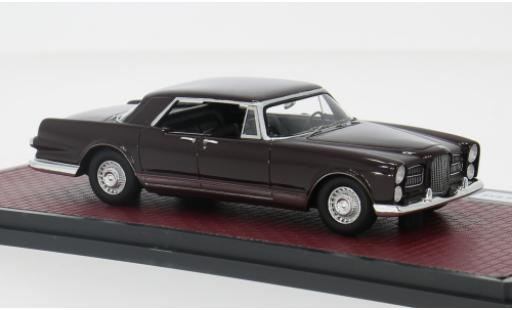 Modelauto Facel Vega Excellence Berline EX2 rood/grijs 1962 1/43 Matrix