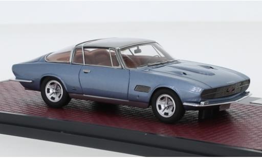 Modelauto Ford Mustang Concept Bertone metallic blauw/grijs 1965 Automobile Quarterly kapte Scheinwerfer 1/43 Matrix