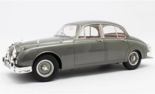 Modelauto Jaguar MK Base II metallic grijs RHD 1959 1/12 Matrix