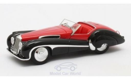 Modelauto Jaguar SS SS100 100 rood/zwart 1939 Roadster Vanden Plas 1/43 Matrix