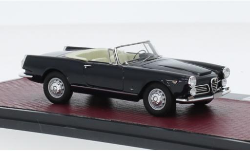 Modelauto Alfa Romeo 2600 spider blauw 1962 1/43 Matrix