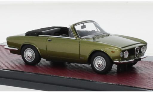Modelauto Alfa Romeo Giulia GTC Touring cabriolet metallic groen 1964 1/43 Matrix