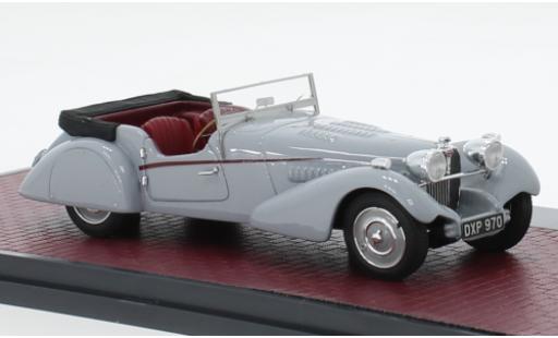Modelauto Bugatti 57 SC TSC Sports Tourer Vanden Plas grijs RHD 1938 1/43 Matrix