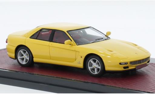Modelauto Ferrari 456 Venice Sedan GT Pininfarina geel RHD 1993 1/43 Matrix