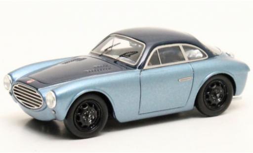 Modelauto Fiat 750 Carrozzeria Speciale Moretti Gran Sport metallic blauw /blauw 1954 1/43 Matrix