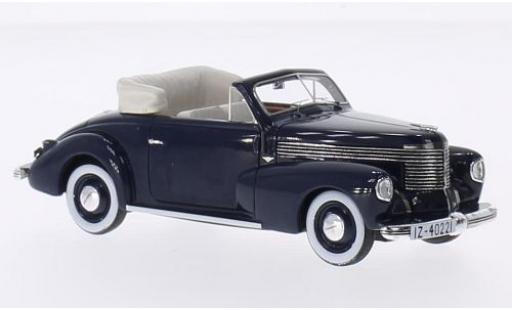 Modelauto Opel Capitaine Base Hebm&Atilde;&frac14;ller cabriolet blauw fonc&Atilde;&copy; 1/43 Matrix