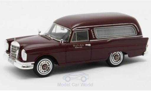 Modelauto Mercedes 220 Base SE (W111) Pollmann rood 1966 1/43 Matrix