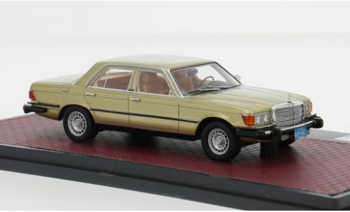 Modelauto Mercedes 300 Base SD Turbodiesel (W116) USA gold 1978 1/43 Matrix
