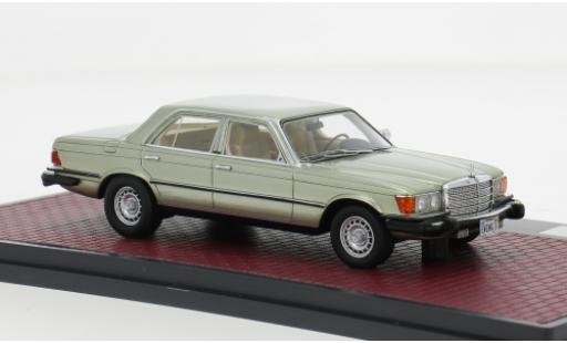 Modelauto Mercedes 450 Base SE (W116) USA groen 1978 1/43 Matrix
